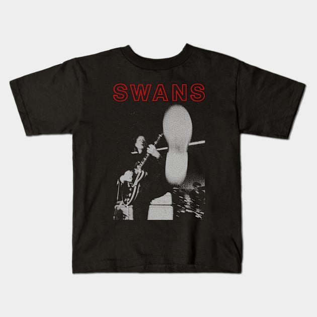 SWANS GIRA Kids T-Shirt by Moderate Rock